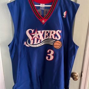 Authentic Away Sixers Allen Iverson Jersey